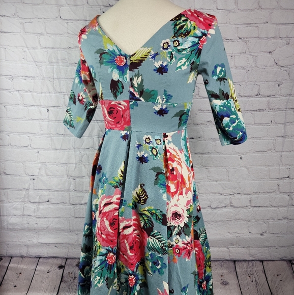 Mint Limit | Floral RetroDress - Picture 3 of 16